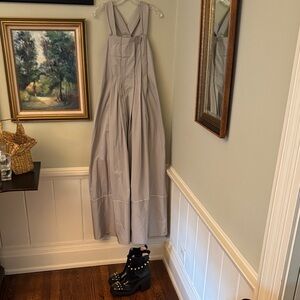 $1,452 NEW Max Azria Gray Woven Maxi Dress Gown